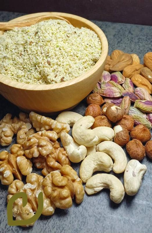 پودر پنج مغزخالص سپیدان/ Five Nuts sepidan Powder 