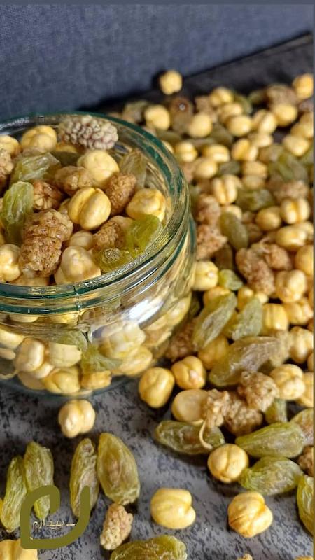 نخودچی،کشمش سبز،توت خشک سپیدان 