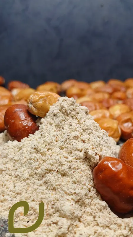 پودر سنجد با هسته سپیدان/Elder powder