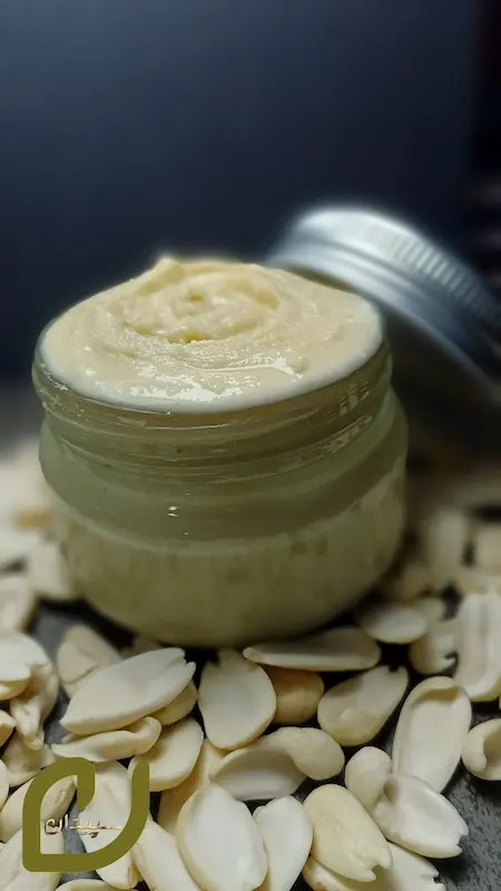 کره بادام درختی خالص دو پوست سپیدان{مغز بادام شاهرودی}/Double skin almond butter
