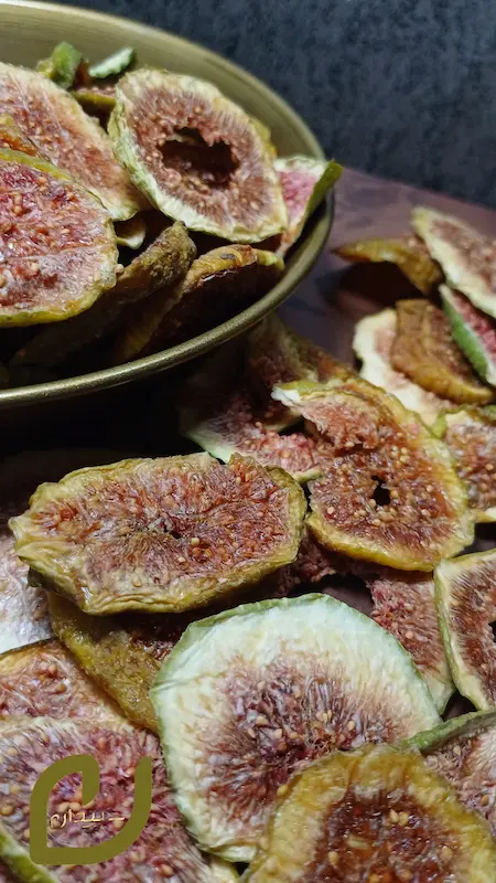 اسلایس انجیر خشک سپیدان /Dried fig slices