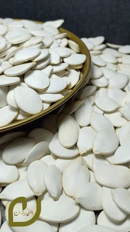 تخمه کدو مرمری خام سپیدان /Iranian Pumpkin Seeds