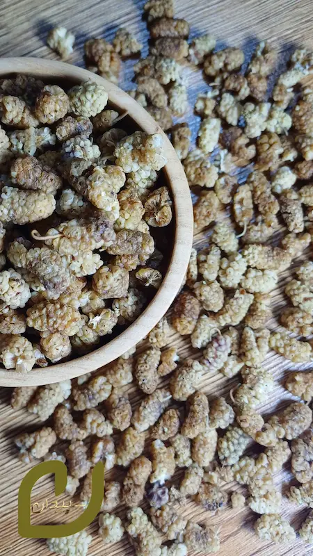 توت خشک تبریز سپیدان  /Sepidan Dried White Mulberries