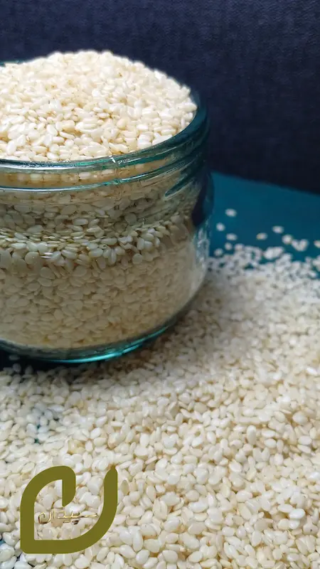 کنجد سفید هندی خام سپیدان