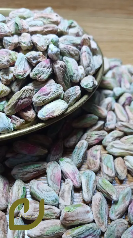 مغز پسته اکبری سبز سپیدان(کال)Green Pistachio Kernel