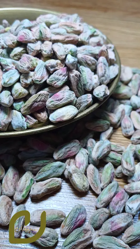 مغز پسته اکبری سبز سپیدان(کال)Green Pistachio Kernel