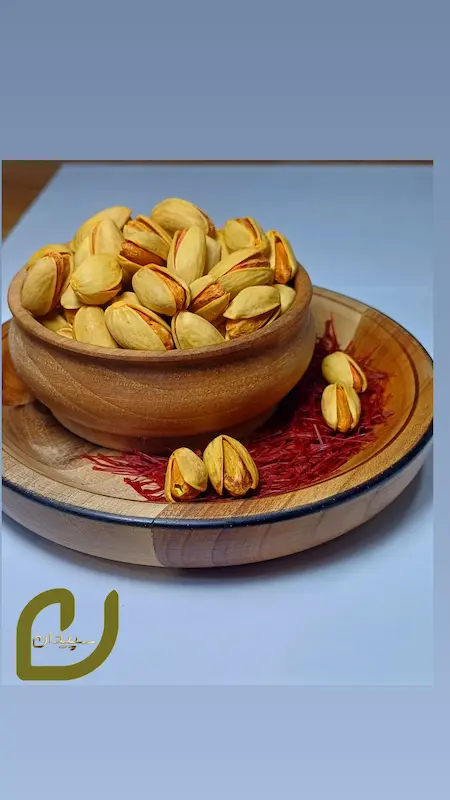  پسته دستچین اکبری زعفرانی سپیدان/Handpicked Akbari Pistachios with Saffron