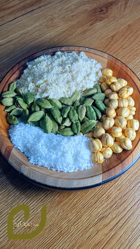 قاووت نخود نارگیل سپیدان