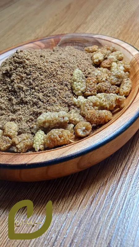 قاووت مخلوط رژیمی سپیدان(با توت خشک) 