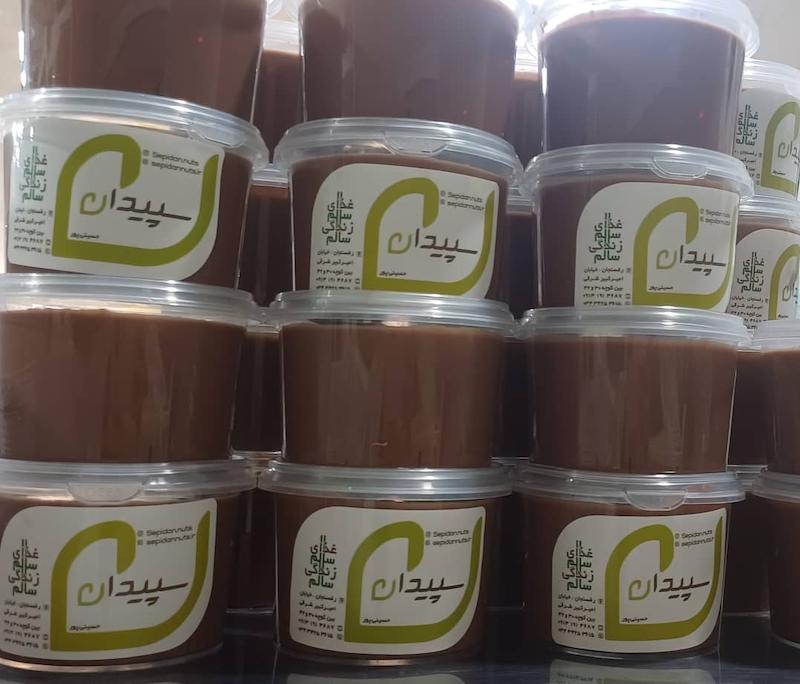 کره بادام زمینی شکلاتی سپیدان/chocolate peanut butter