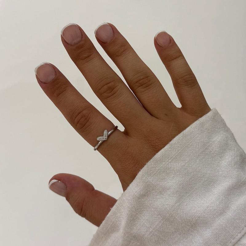 انگشتر قلب مینیمال