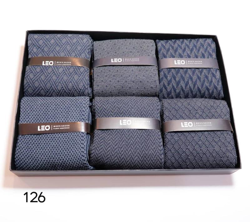 جوراب مردانه لئو ساقدار نخ پنبه ضدبو ضدعرق کد ۱۲۶