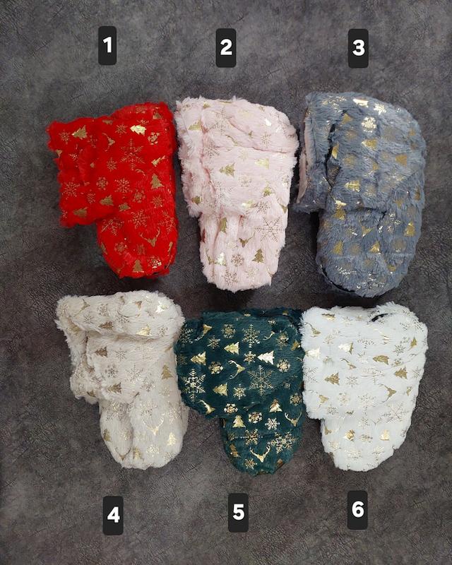 پاپوش بلند وارداتی طرح گوزن و برف و درخت کریسمسی کف استُپدار