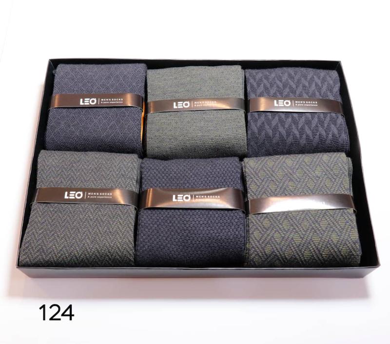 جوراب مردانه لئو ساقدار نخ پنبه ضدبو ضدعرق کد ۱۲۴