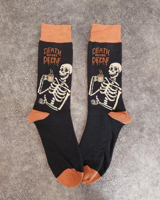 جوراب مردانه طرح اسکلت