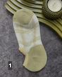 جوراب زنانه زیرقوزکی ترکیبی شیشه ای سبز ماچا