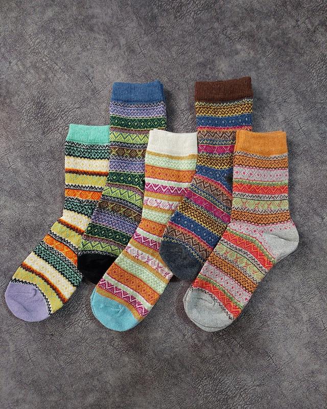 جوراب بافت وینتیج زنانه ساقدار کد ۱۱۵