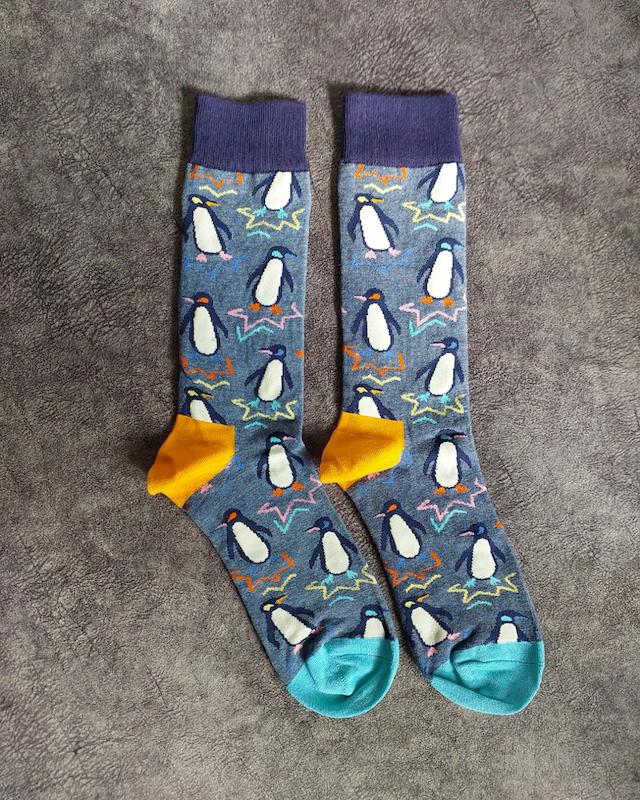 جوراب مردانه طرح پنگوئن