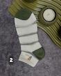 جوراب زنانه مچی ترکیبی شیشه ای سبز و زرد