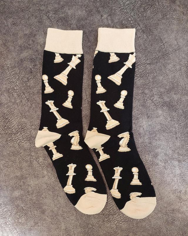 جوراب مردانه طرح شطرنج