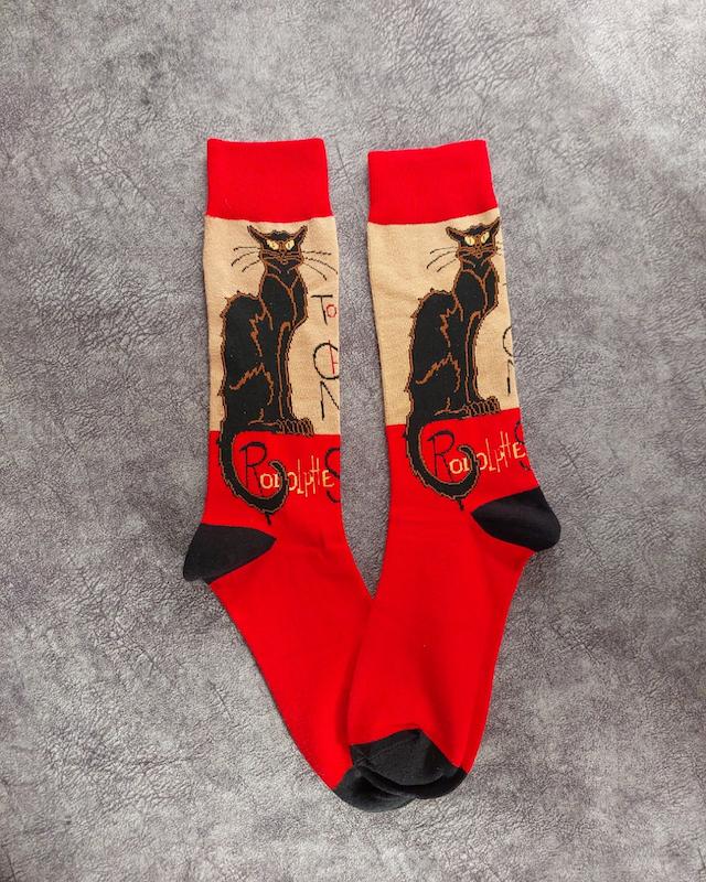 جوراب مردانه طرح گربه