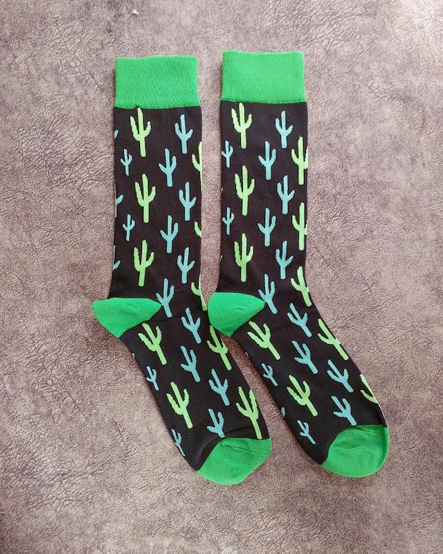 جوراب مردانه طرح کاکتوس