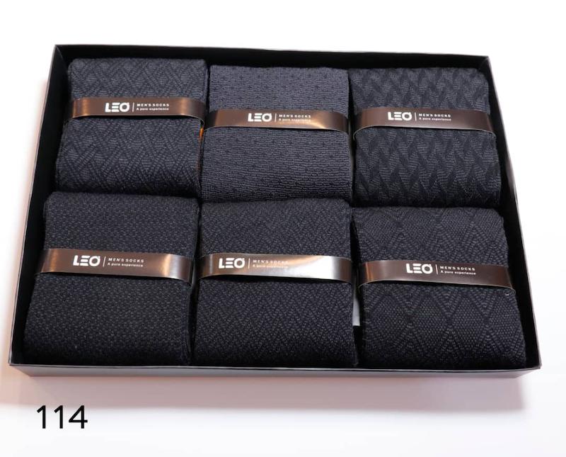جوراب مردانه لئو ساقدار نخ پنبه ضدبو ضدعرق کد ۱۱۴