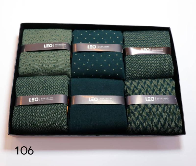 جوراب مردانه لئو ساقدار نخ پنبه ضدبو ضدعرق کد ۱۰۶