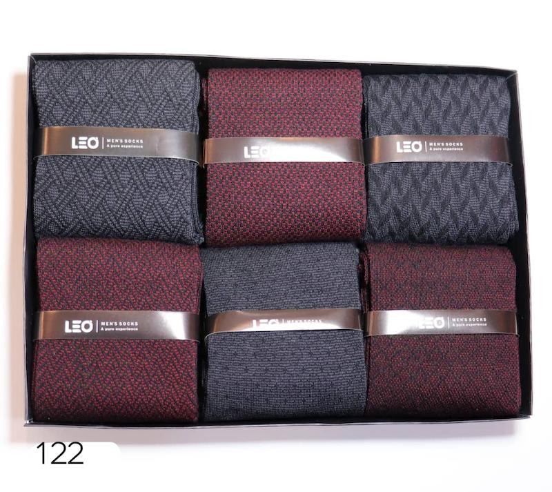 جوراب مردانه لئو ساقدار نخ پنبه ضدبو ضدعرق کد ۱۲۲