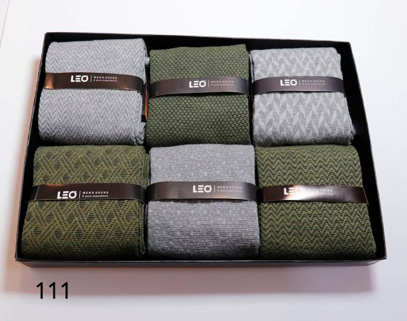 جوراب مردانه لئو ساقدار نخ پنبه ضدبو ضدعرق کد ۱۱۱