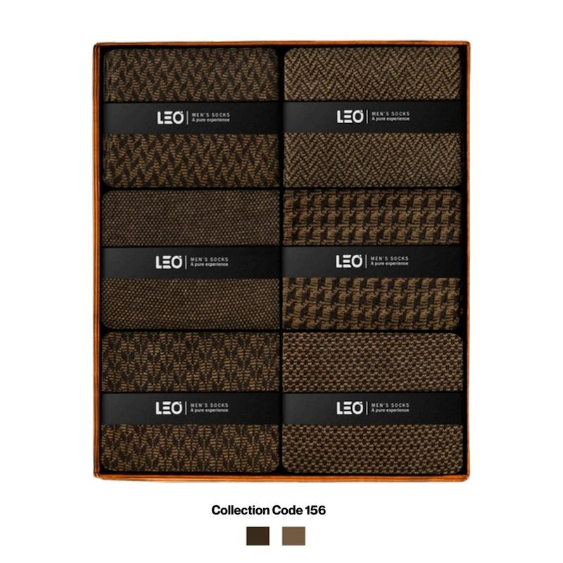 پک ۶ عددی جوراب مردانه ساقدار لئو | نخ پنبه – کد ۱۵۶
