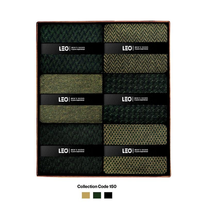 پک ۶ عددی جوراب مردانه ساقدار لئو | نخ پنبه – کد ۱۵۰