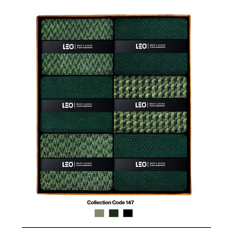 پک ۶ عددی جوراب مردانه ساقدار لئو | نخ پنبه – کد ۱۴۷