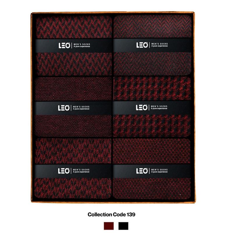 پک ۶ عددی جوراب مردانه ساقدار لئو | نخ پنبه – کد ۱۳۹