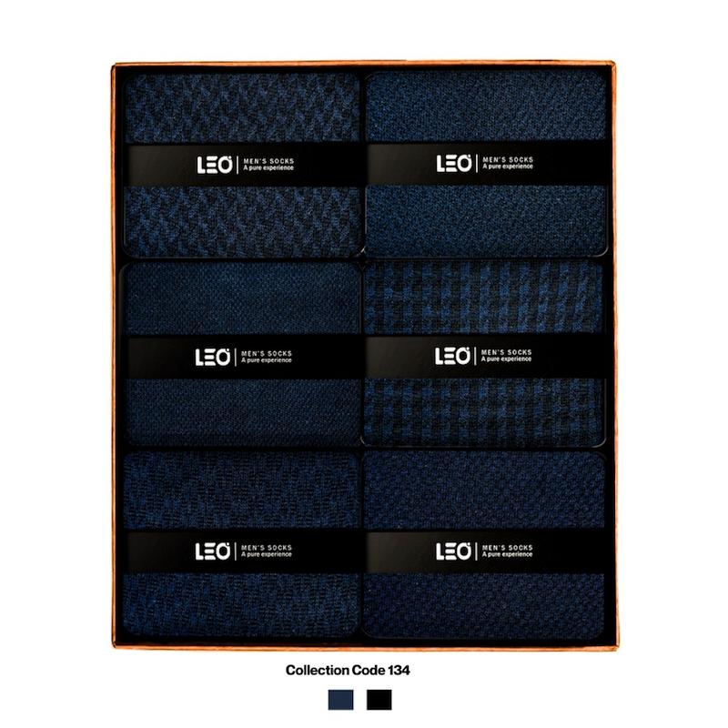 پک ۶ عددی جوراب مردانه ساقدار لئو | نخ پنبه – کد ۱۳۴
