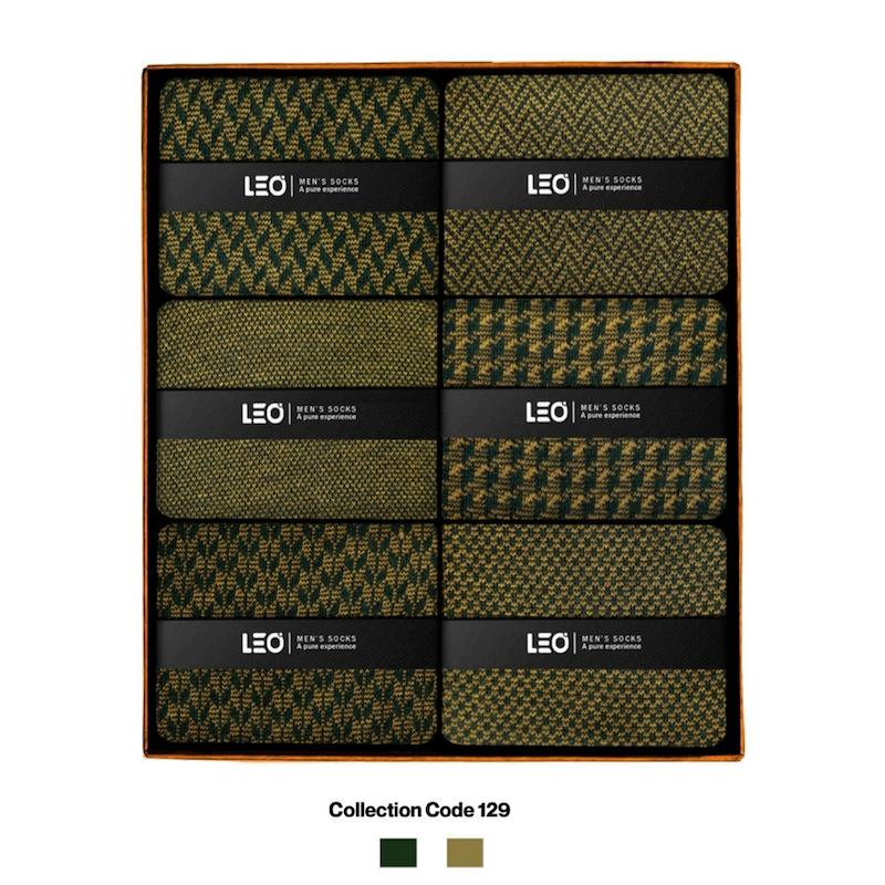 پک ۶ عددی جوراب مردانه ساقدار لئو | نخ پنبه – کد ۱۲۹
