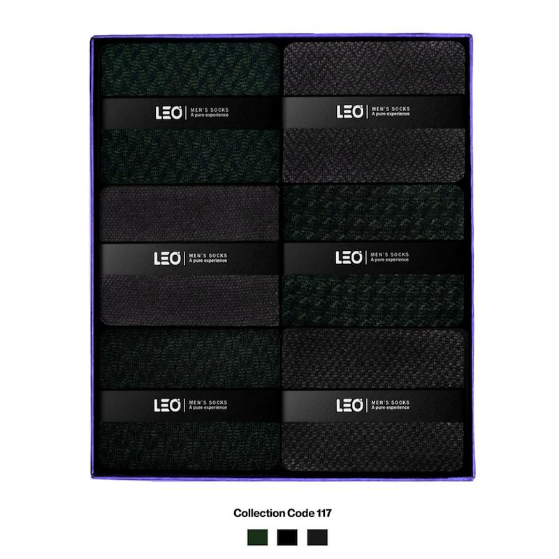 پک ۶ عددی جوراب مردانه ساقدار لئو | نخ پنبه – کد ۱۱۷
