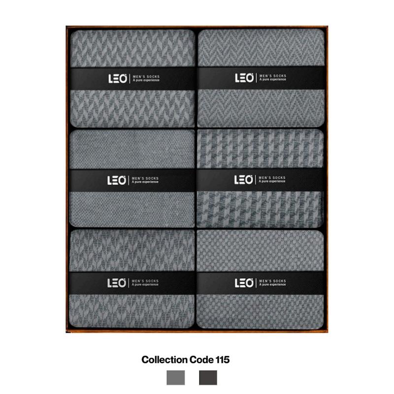 پک ۶ عددی جوراب مردانه ساقدار لئو | نخ پنبه – کد ۱۱۵