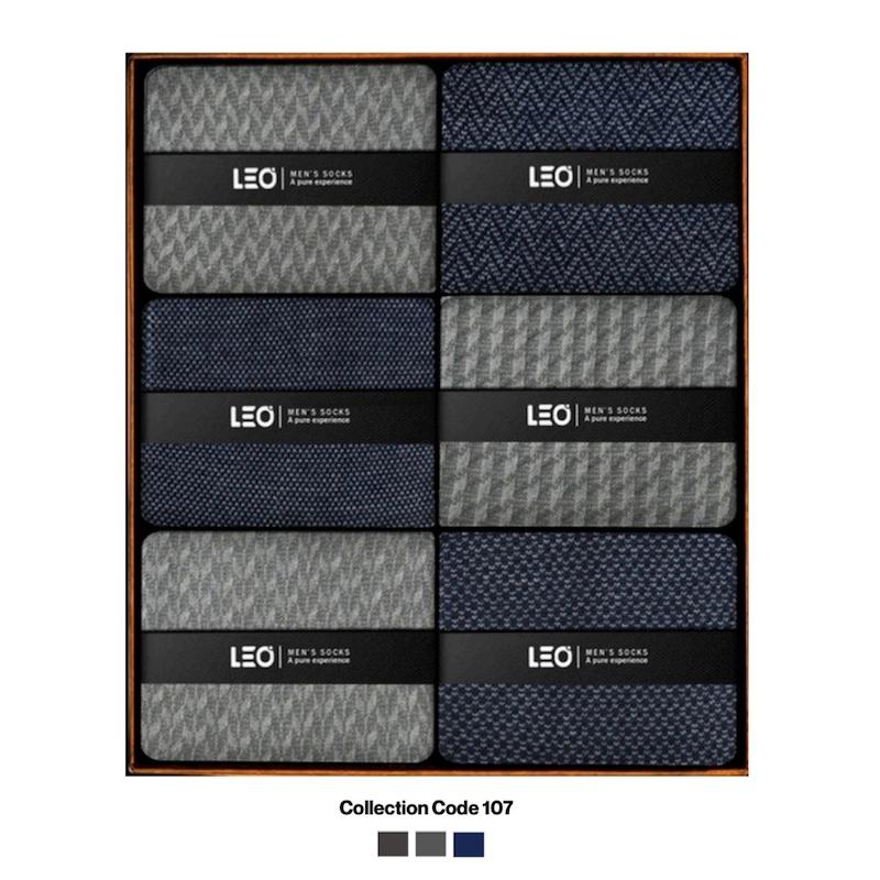 پک ۶ عددی جوراب مردانه ساقدار لئو | نخ پنبه – کد ۱۰۷