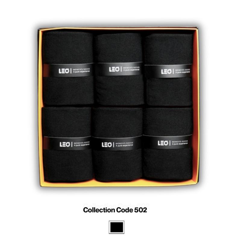 پک ۶ عددی جوراب زنانه ساقدار لئو | نخ پنبه – کد ۵۰۲