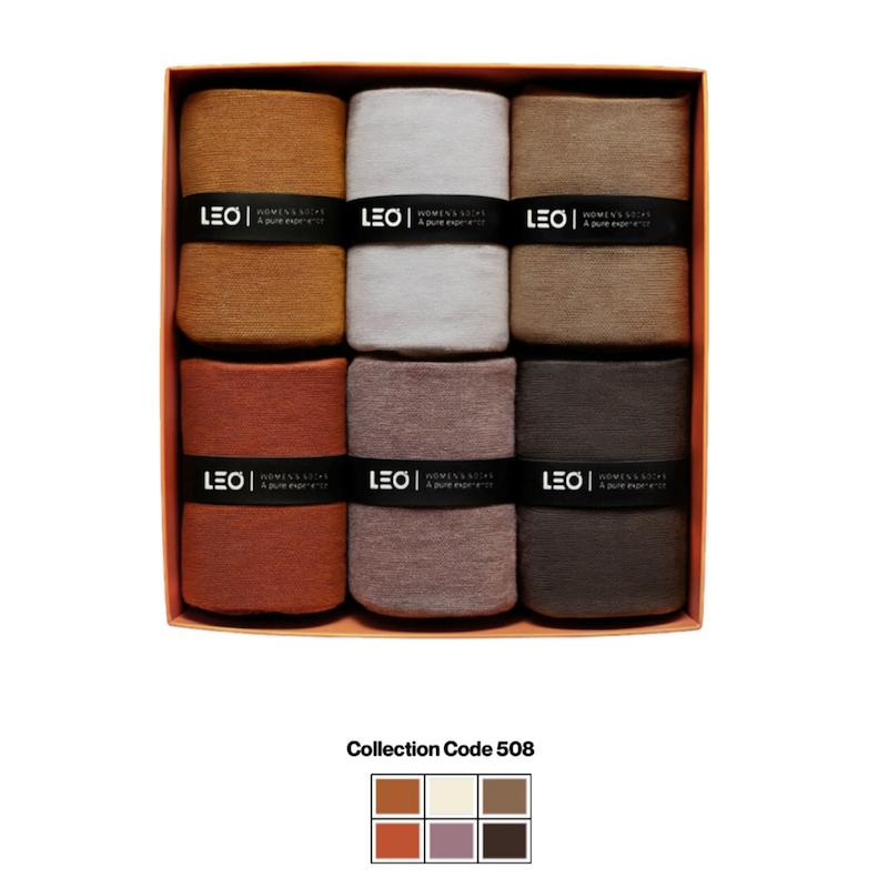 پک ۶ عددی جوراب زنانه ساقدار لئو | نخ پنبه – کد ۵۰۸