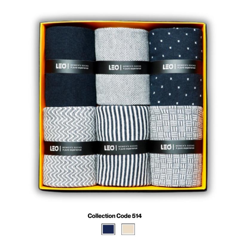 پک ۶ عددی جوراب زنانه ساقدار لئو | نخ پنبه – کد ۵۱۴