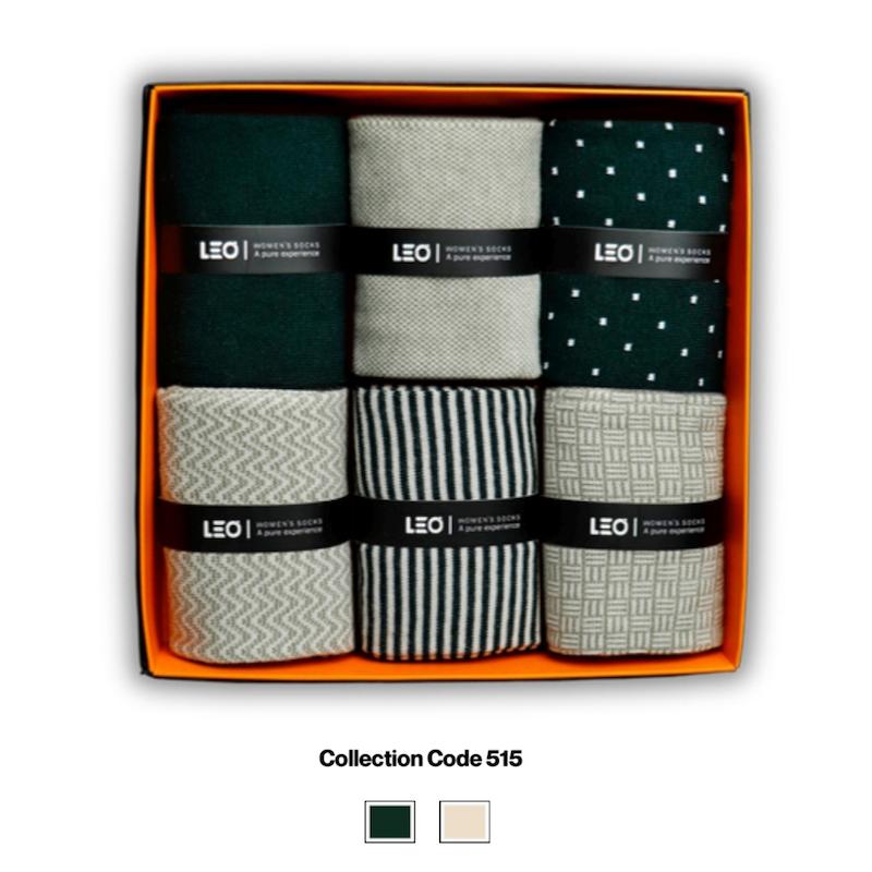 پک ۶ عددی جوراب زنانه ساقدار لئو | نخ پنبه – کد ۵۱۵