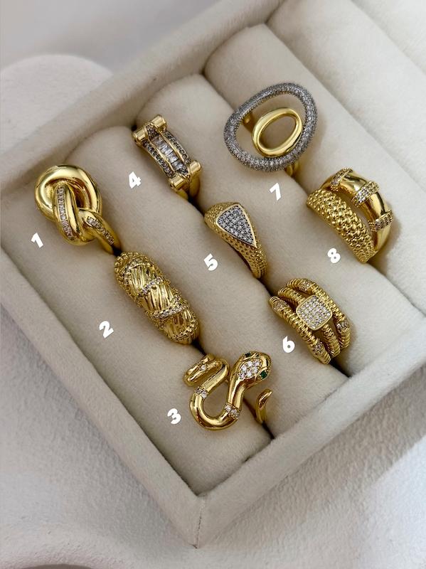 انگشتر طرح طلا ۵