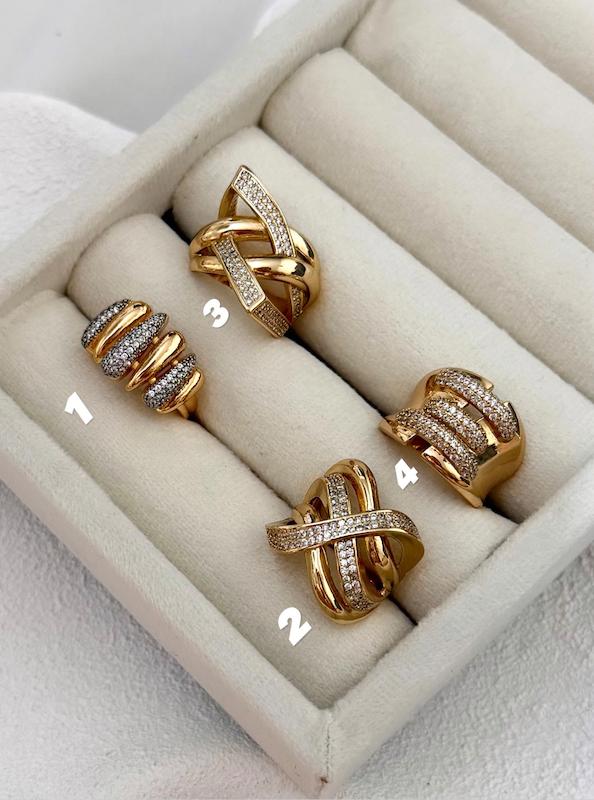 انگشتر ژوپینگ طرح طلا ٦