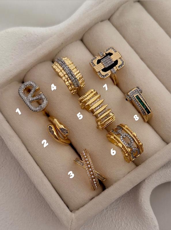 انگشتر طرح طلا ۷