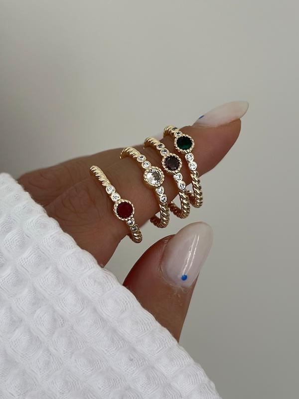 انگشتر نگین رنگی