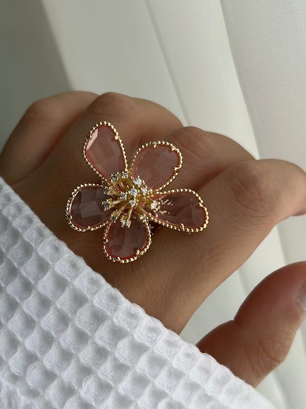 انگشتر گل سواروسکی