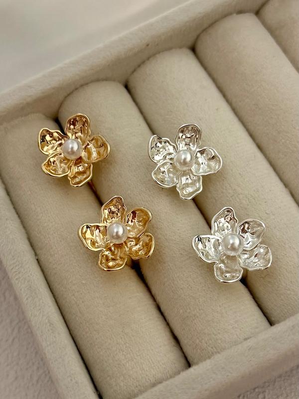 انگشتر دو گل دو انگشتی