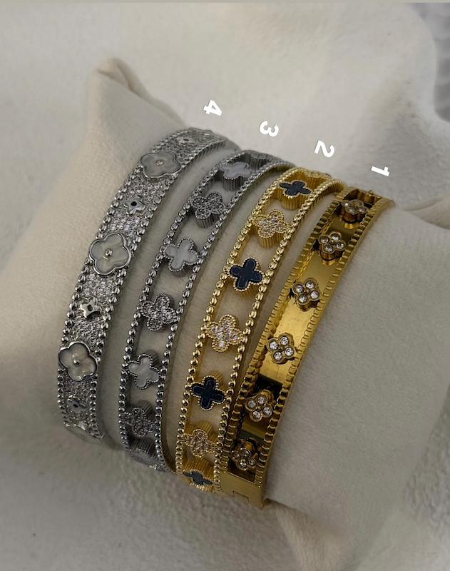 دستبند ونکلیف طرح طلا